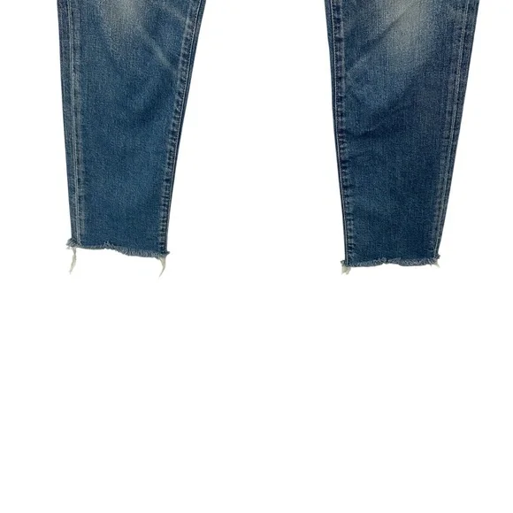 $360 Moussy Vintage Blue Hawthorne Skinny Jean In Light Blue Size 27